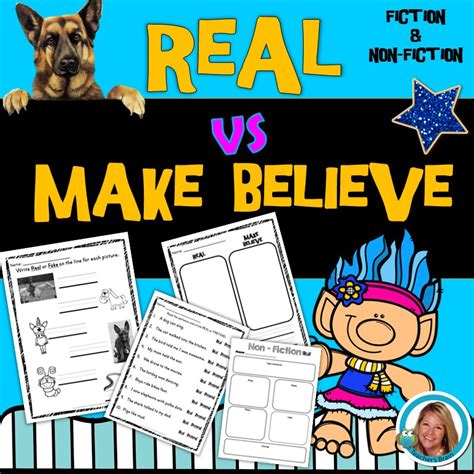 real vs make believe lesson plan